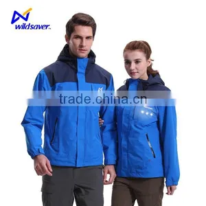 Glowing Security Ski Lightweight Windbreaker Jackets With Built-in Led thumbnail-1