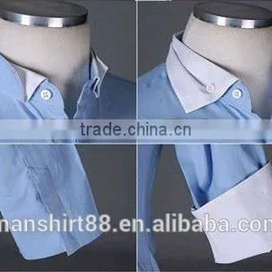 High Quality Newest Charming Design Casual Light Blue Short Sleeve Shirt for Men thumbnail-2