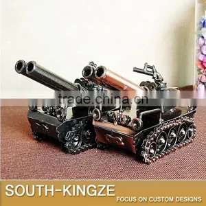 Retro Style Mini Tank Iron Metal Model thumbnail-1