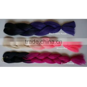 Factory Wholesale Synthetic Hair Material Heat Resistant Fiber For Braids Crochet Synthetic Braiding Hair thumbnail-5