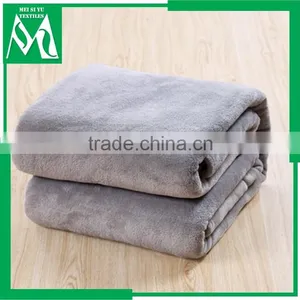 Bed Sheet Flannel Blanket Plush Baby Blanket Gray thumbnail-1