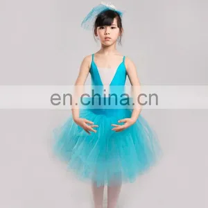 Wholesale Children'S Day Performance Fluffy Blue Tutu Dress thumbnail-1