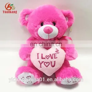 Valentines Stuffed Teddy Bears Plush Toys Wholesale With i Love You Heart thumbnail-1