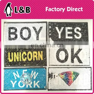 Fashion Embroidery Two Side Design Reversible Sequins Patch thumbnail-2