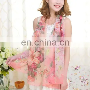 Popular Summer Scarf Fashion Style Chiffon Sillk Scarf thumbnail-2