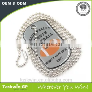 Custom Football Dog Tag With Epoxy From China Manufacturer thumbnail-2