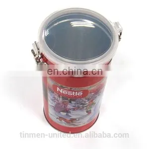 Round Hinged Coffee Tin Can,coffee Tin Packaging Box thumbnail-1