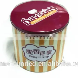 Large Round Popcorn Tin Box thumbnail-1