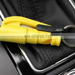 3 IN 1 Colors Keyring Whistle Seat Belt Cutter Emergency Hammer Car Window Breaker thumbnail-3