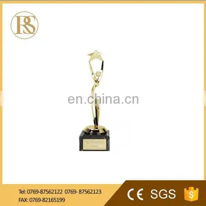 Custom Logo Gold/silver Plating Metal Trophy With Direct Factory Price thumbnail-2
