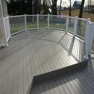 UV Resistant WPC Timber Plastic Wood Flooring Outdoor Decoration Co-extrusion Decking thumbnail-4