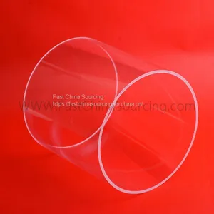 80-100mm Diameter Round Custom Heat Resistant Quartz Glass Tube for Ozonizer Water Purifying Equipment 1200MM thumbnail-1