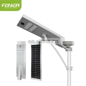 Faner Factory All in One Solar Street Light 100w IP67 Waterproof Smart Solar Street Lights With Camera Made in China for Street thumbnail-1