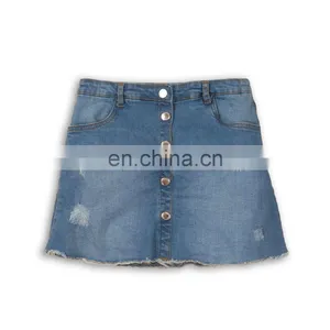 DiZNEW Custom no Brand Vintage Children Denim Jeans Skirt thumbnail-1