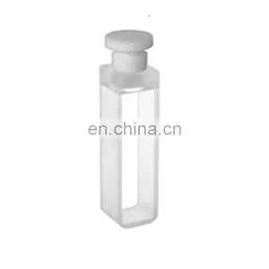 Quartz Cuvette With UV Spectrophotometer 35ml Volume Optical Glass Q-119 Standard Cell With Stopper and With Round Bottom thumbnail-2