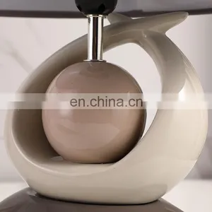 Popular New Design Hotel Home Table Decoration Modern Nightstand Lamps Porcelain for Gift thumbnail-3