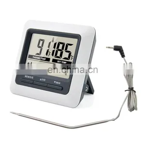 ABS Gray Household Kitchen Direct Measuring Digital Stainless Steel Food Safe Thermometer thumbnail-4