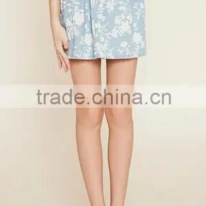 Floral Printed Cotton Pictures Midi Skirt for Girls With Elasticized Waist thumbnail-2