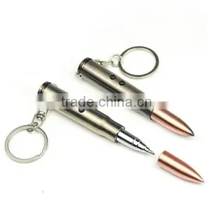 Metal Laser LED Light Bullet Keychain for Gift thumbnail-3