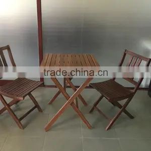 LOWEST PRICE - New Design Acacia Bistro Set - Wooden Garden Set - Outdoor Furniture thumbnail-1