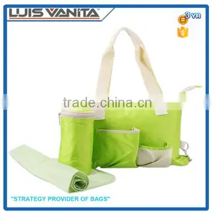 Green Microfiber Bag Baby With Bottle Bag thumbnail-1