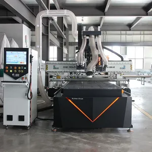 Double Table Panel Processing CNC Router China Cnc Wood Turning Lathe Wood CNC Router thumbnail-2