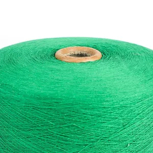 Open End Regenerated/Recycled Blended 70/30 Cotton Polyester Yarn for Glove Ne6s Green thumbnail-4