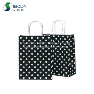 China Gold Supplier Wholesale Customized Shopping Bag Colored Paper Rope Handle Kraft Paper Bag thumbnail-1