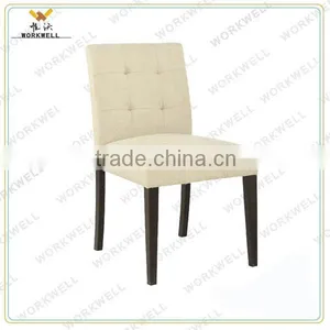WorkWell Good Fabric Dining Room Chair With Rubber Wood Legs Kw-D4151 thumbnail-4