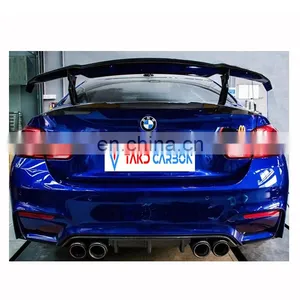 Perfect Fitment Aerodynamic Full-dry Carbon Fiber Process Vors Style Body Kit Car Rear Roof Spoiler Wing thumbnail-3