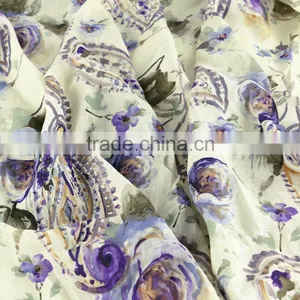 17*21 Linen Print Fabric,women's Fashion Dress Fabric,100% Linen Fabric thumbnail-6