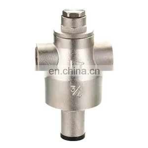 1/2 Inch Brass Pressure Reducing Valve Nickel Plated thumbnail-1