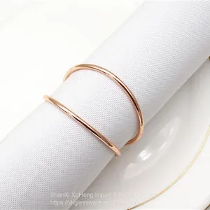 Handmade Round Metal Napkin Rings Holder for Dinning Table Parties thumbnail-2