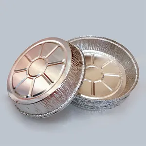 6 Inch Round Tin Foil Pie Dish Disposable Pizza Pan thumbnail-1