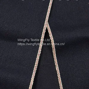 13.3oz Selvedge Mens Raw Denim Jeans High Quality Indigo Japanese Denim Fabric W285627 thumbnail-1