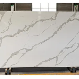 Code：6073，Calacatta Artificial Stone Quartz Slab Kitchen Countertops thumbnail-1