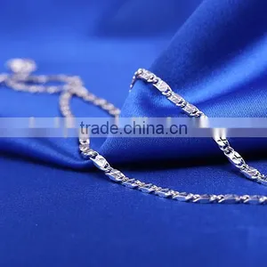 2015 Funky Chains Rhodium Plated Brass Diamond Cut Chain Necklace Jewellery thumbnail-6