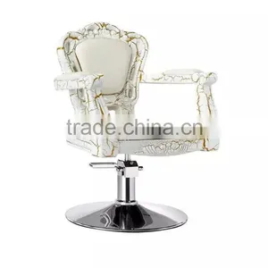 European Classical Style Salon Furniture Antique Salon Chair Hair Salon Equipment Wholesale Supplies Old Style Barber Chair thumbnail-2
