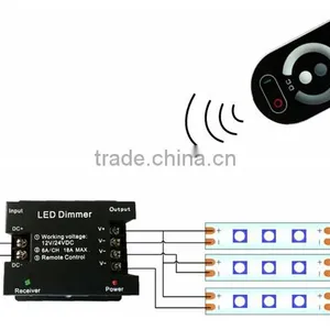 Led Strip Touch Dimmer 12V/24v Wireless Remote Mini Dimmer thumbnail-1