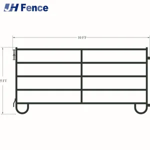 Farm Animal Rail Fence Panel for Livestock Corral and Cattle Yard thumbnail-5