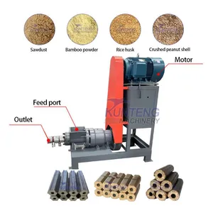 Sugarcane Bagasse Wood Sawdust Briquette Charcoal Making Machine Production Line EPC thumbnail-3