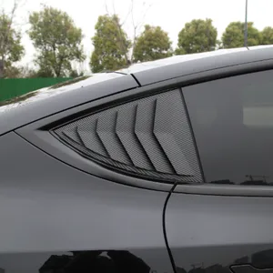 21-25 Model Y Rear Window Triangular Louvers - ABS Plastic Matte Black Finish thumbnail-3