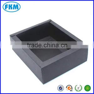 Custom Black Kraft Paper Boxes Gift Craft Box Drawer Style Handmade Packaging Jewelry thumbnail-6