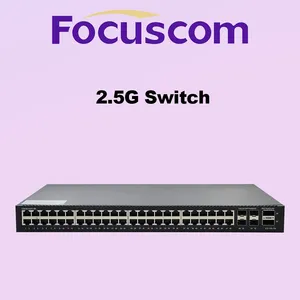 L3 Managed Data Center Switch, 48-Port 2.5G Base-T, 4x 25G SFP28 & 2x 40G QSFP+ Uplinks, High-Density Network Switch Focuscom S5860-48M4X2Q thumbnail-1