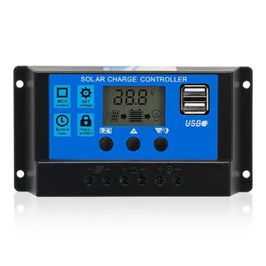 Lanto Controller Factory PWM Solar Charge Controller 12V 24V AUTO For Solar Home System thumbnail-1