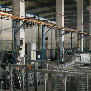 Industrial Non-Standard Heavy Metal Powder Coating Line With Integrated Powder Booth thumbnail-4