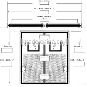 PU Panel Cold Room Hinged Door With PVC Frame thumbnail-6