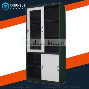 Orpheus Provide Stainless Steel Horizontal Filing Cabinet Folding Glass Display Cabinet Cupboard Storage Cupboard Wardrobe thumbnail-1