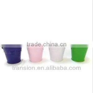 Mini Tin Bucket Galvanized Metal Bucket for Candy thumbnail-1