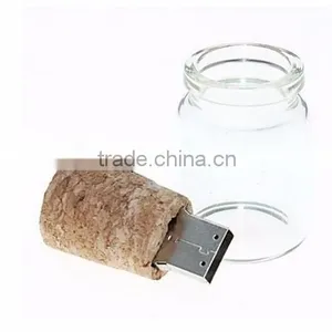 Transparent Glass Bottle USB Flash Driver Real Capacity thumbnail-3